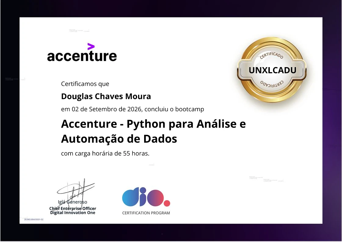 Accenture - Python para Análise e Automação de Dados