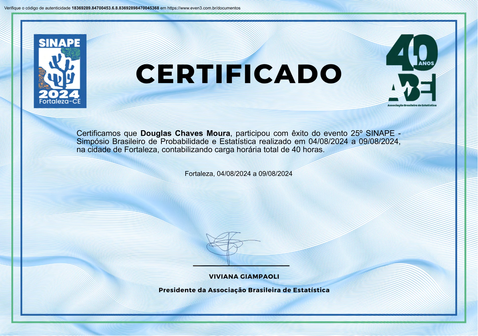 Certificado SINAPE